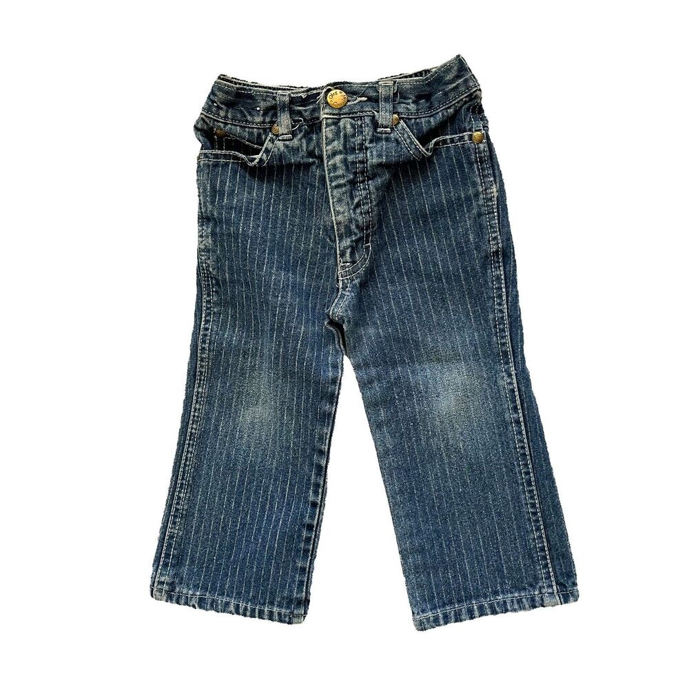 Vintage 80s Oleg Cassini Baby Toddler Stovepipe Jeans